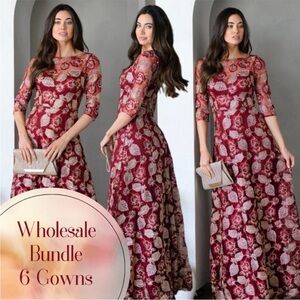 Maniju Lulus Wholesale | Small Medium Large Fall Winter Gown Bridesmaid Dress